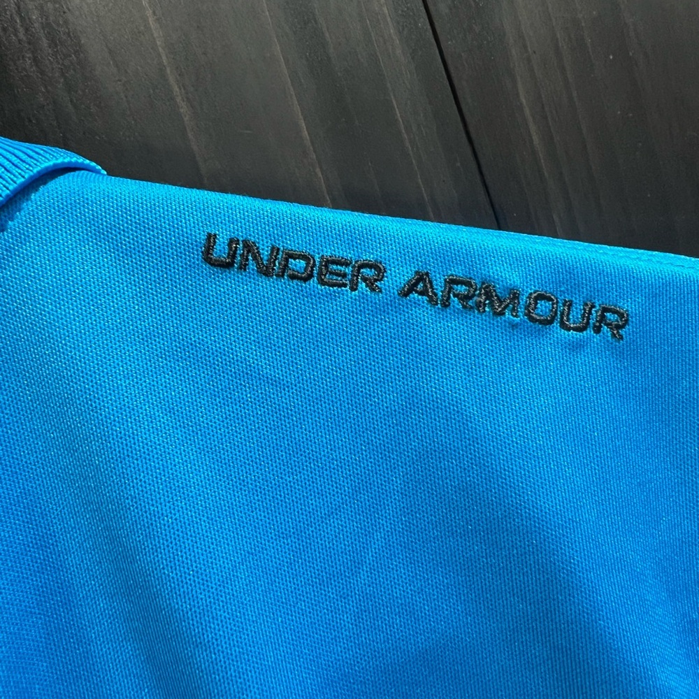 Under Armour Blue Performance Polo Shirt - Picture 3 of 5